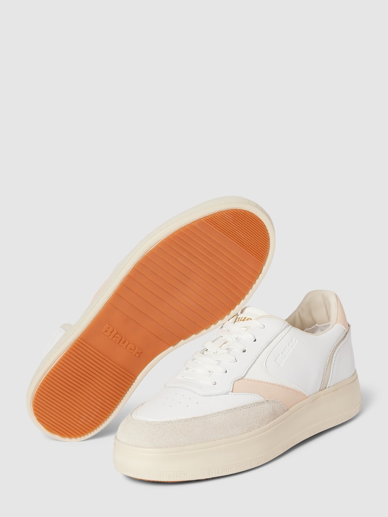 Sneaker mit Label-Details Modell 'BLUM' in weiß