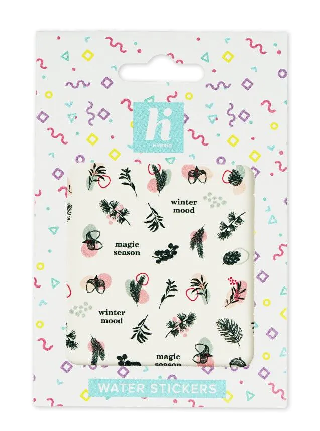 Olá, adesivos híbridos para água com tema de inverno!