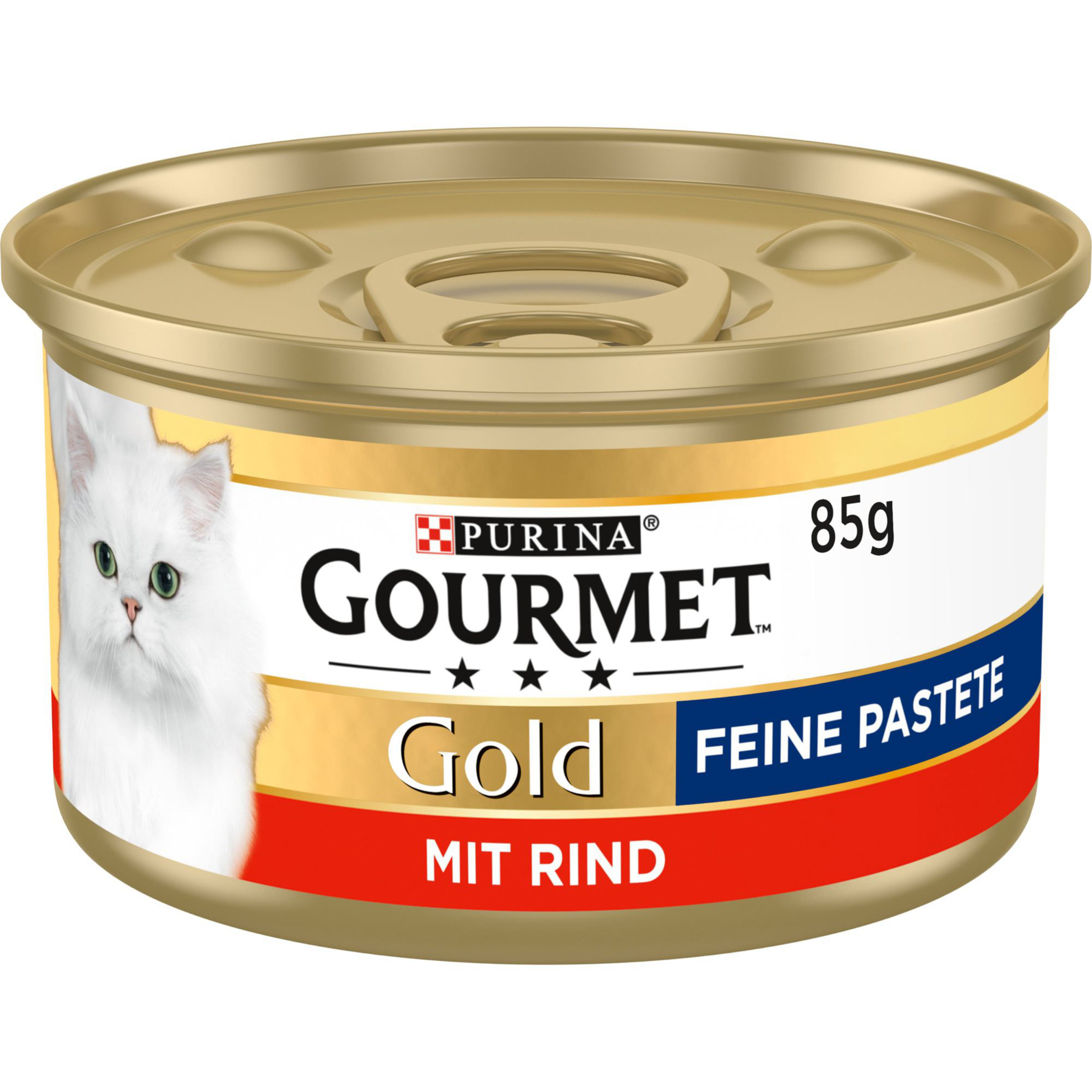 GOURMET Nassfutter GOURMET Gold Feine Pastete 12x85g Rind