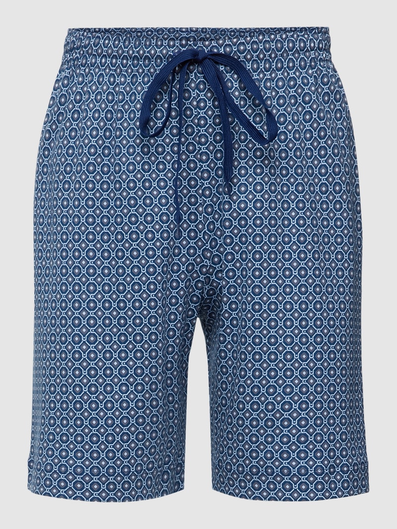 Pyjama-Hose aus Baumwolle Modell 'VESANTO' in marineblau
