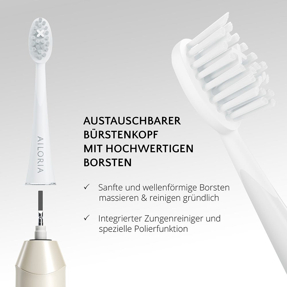 Ailoria Shine Bright Schallzahnbürste Weiß