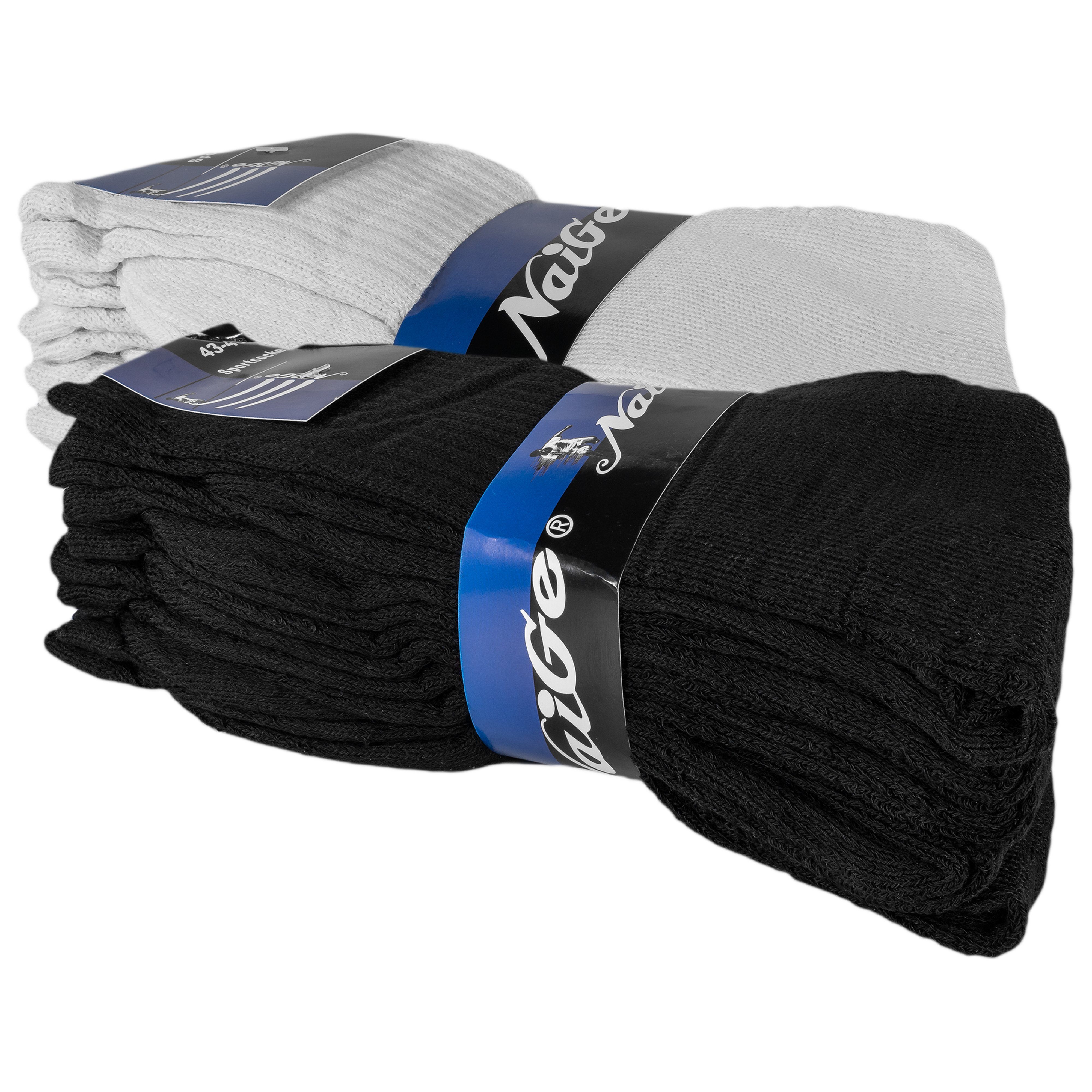 TEXEMP Tennissocken 10, 20, 30 Paar Tennis Socken Herren & Damen Baumwolle Freizeit (Packung, 10-Paar) 80% Baumwolle - Hautfreundlich
