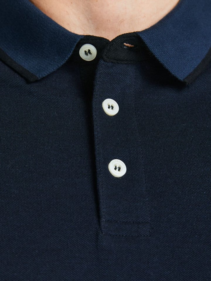 JACK & JONES PLUS Poloshirt in Dark Navy 1 günstig kaufen
