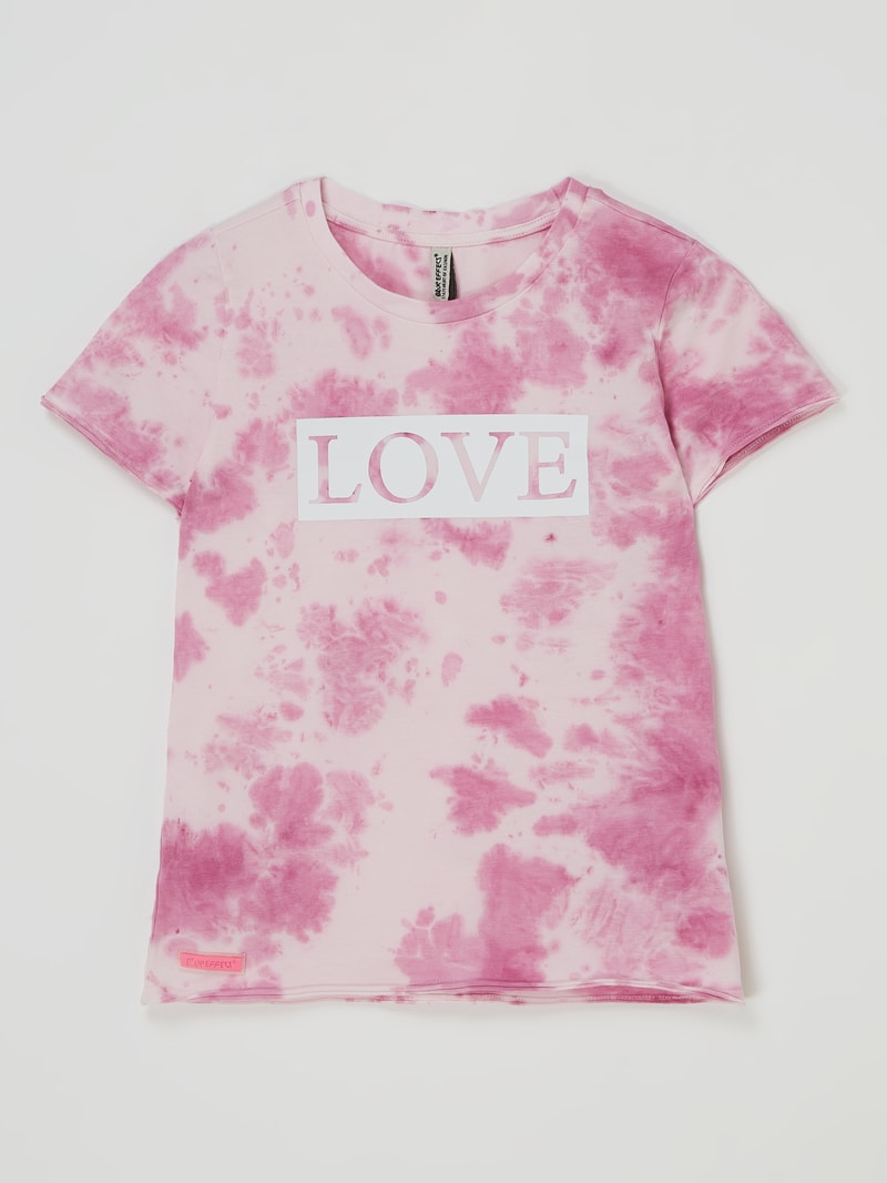 T-Shirt im Batik-Look in pink