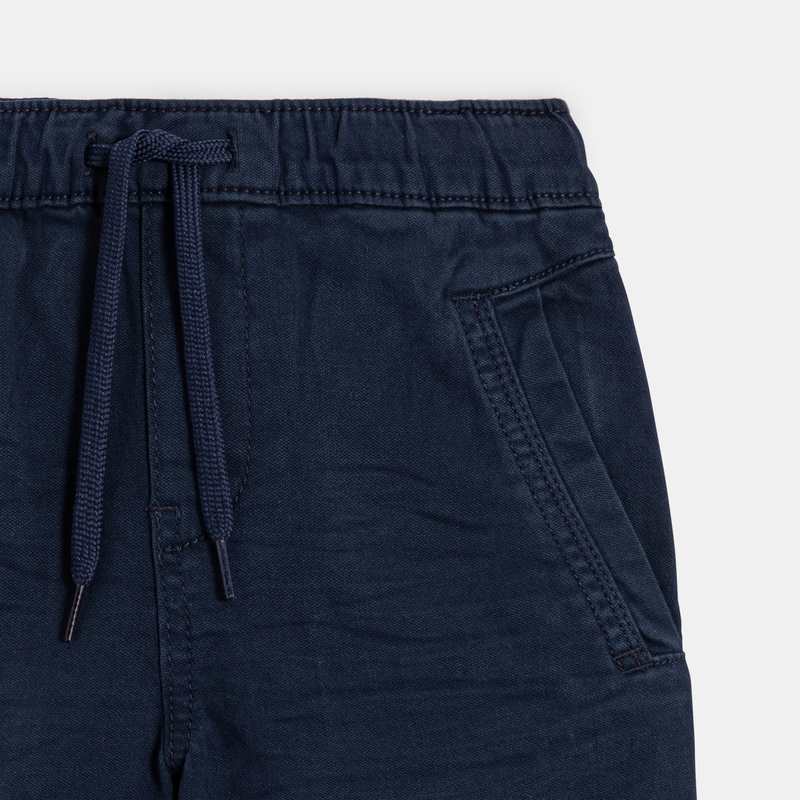 Pantalon cargo en toile bleu Garçon