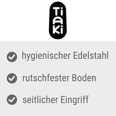 TIAKI Anti-Rutsch-Napf, transparent blau