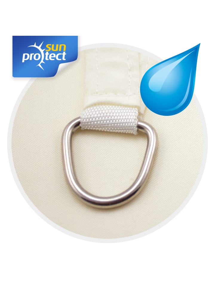 Gartenia sunprotect Sonnensegel Hydro, 3,5 x 4,5 m, Rechteck, wasserabweisend, creme in Creme günstig kaufen onesize