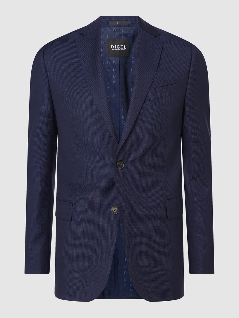 Modern Fit 2-Knopf-Sakko aus Schurwolle Modell 'Duncan' in royalblau