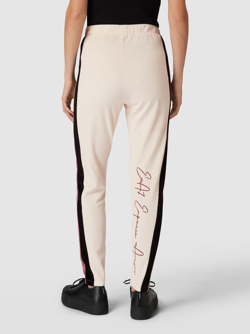 Sweatpants mit elastischem Bund in beige