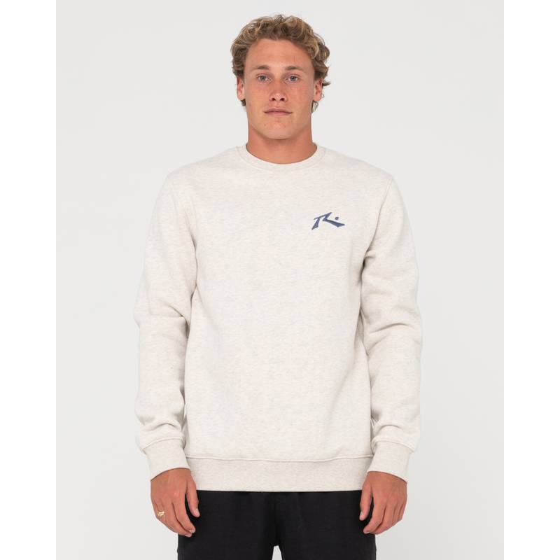 RUSTY ONE HIT WONDER CREW FLEECE Rundhalspullover Herren