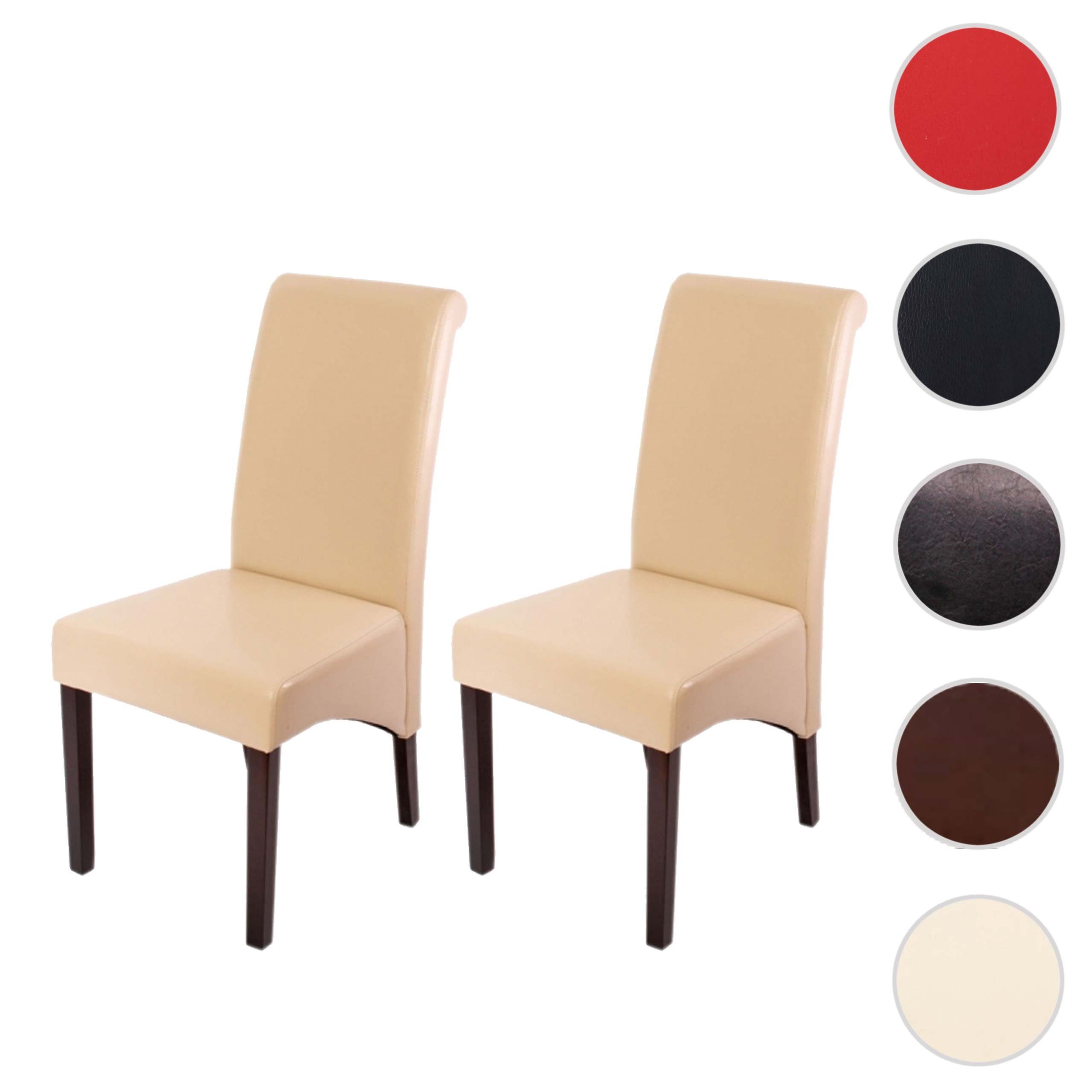 MCW Esszimmerstuhl Cesena-2 (Set, 2 St), 2er-Set, Abgerundete Ecken und Kanten, Bequeme Sitzpolsterung