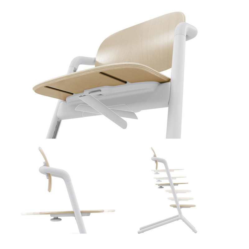Chaise haute Lemo 2 blanc sable 3 en 1 Cybex