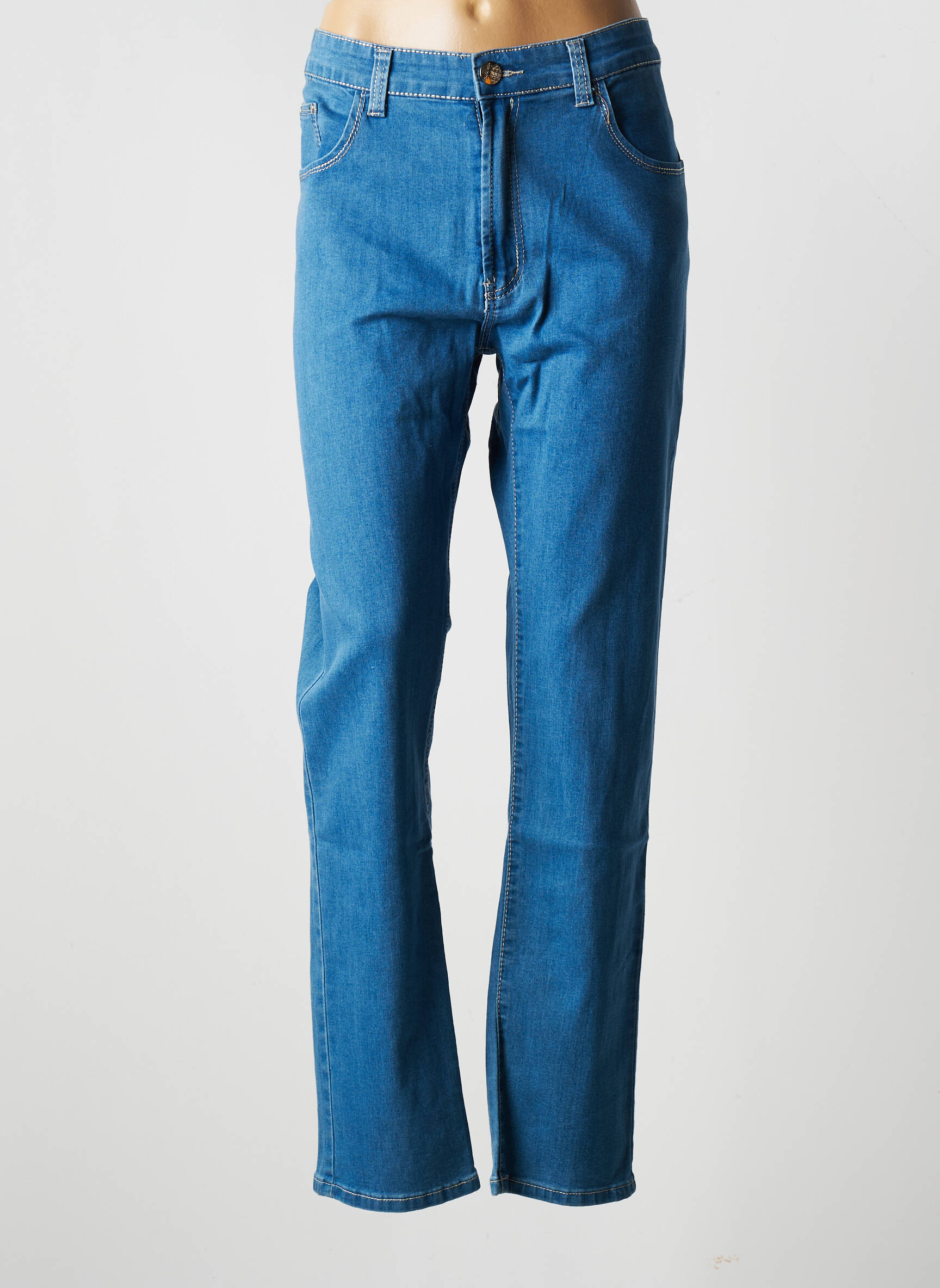 X Max Jeans Coupe Droite Femme couleur bleu