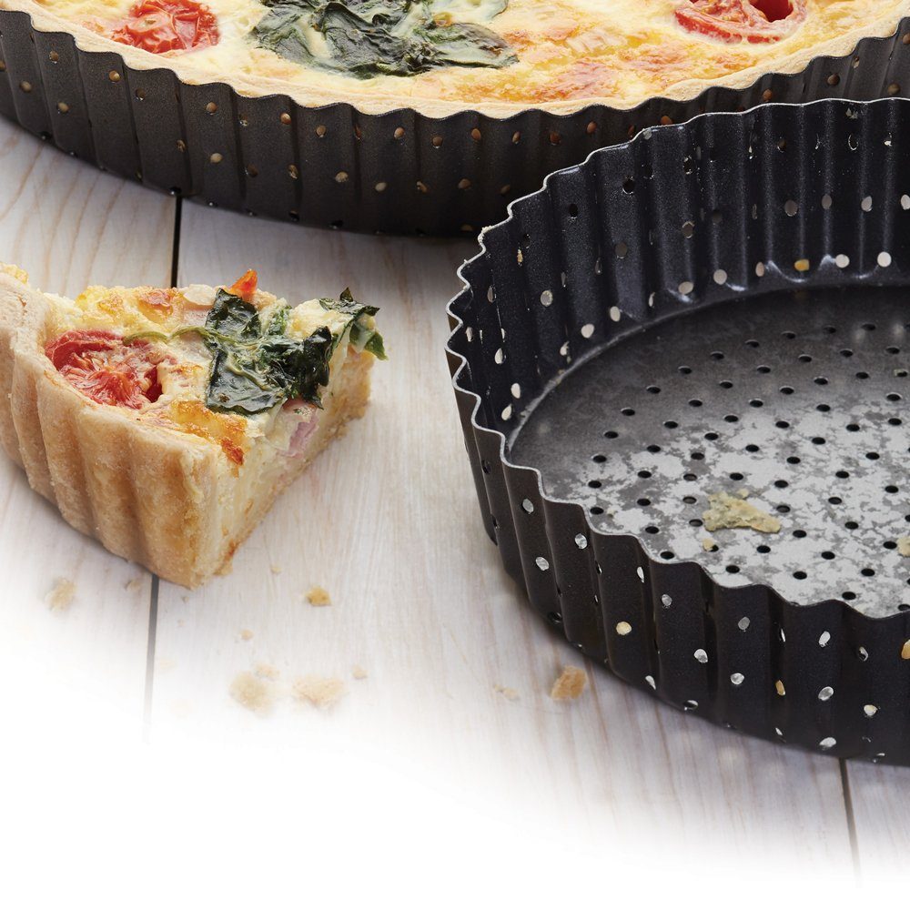 Kitchencraft Quicheform KitchenCraft Quiche-/Tarteform löchriger Boden 28 cm