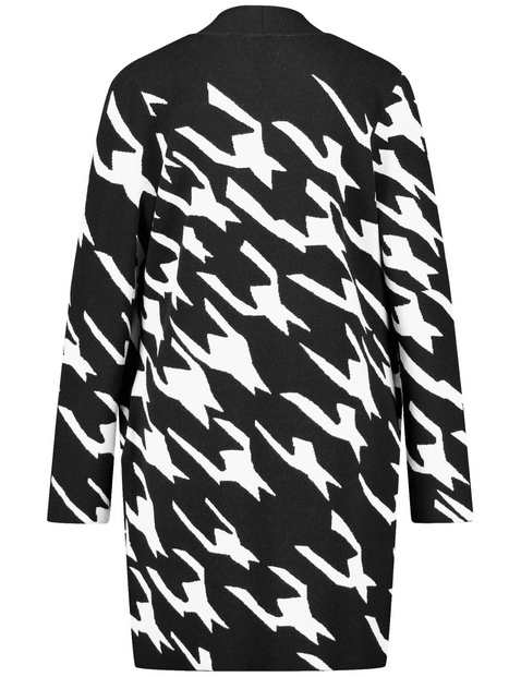 Offener Longcardigan in Jacquard-Strick