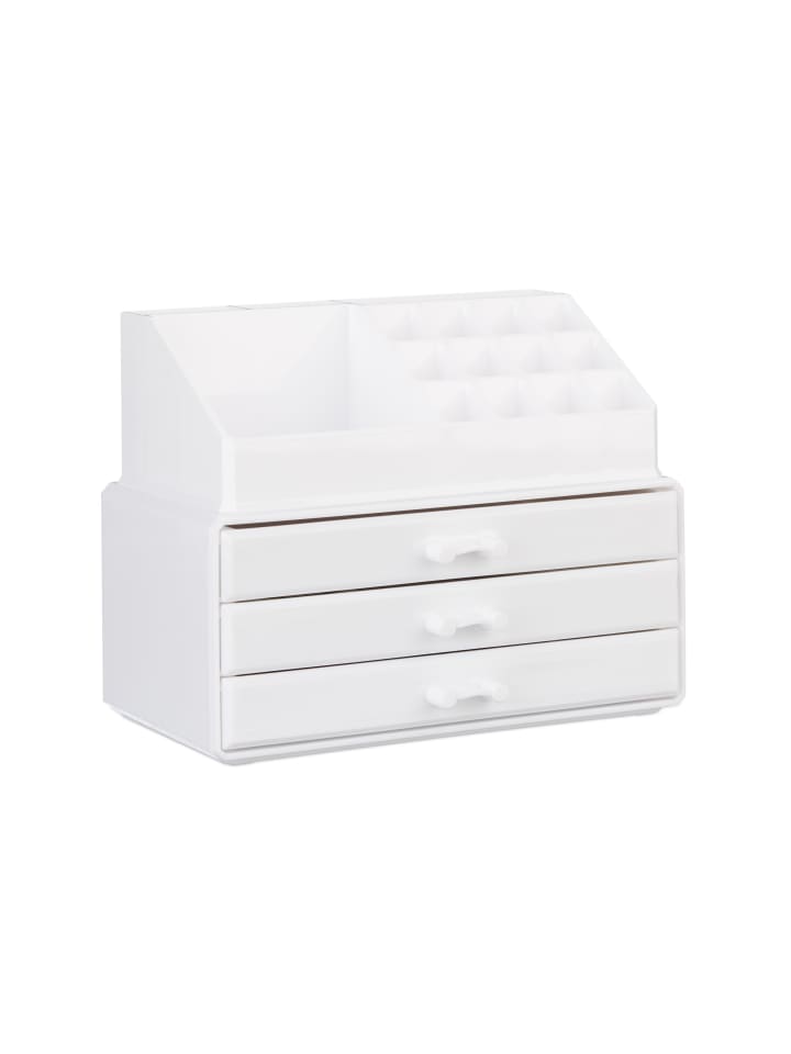 relaxdays Makeup Organizer in Weiß günstig kaufen onesize