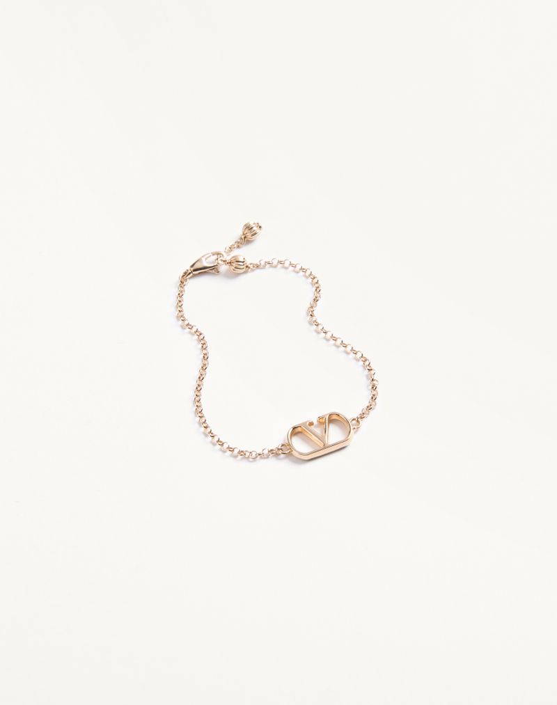 Pulseira de metal com assinatura VLogo