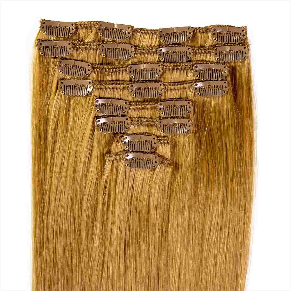 hair2heart Extensions à Clip Cheveux Synthétiques 8pcs. extensions
