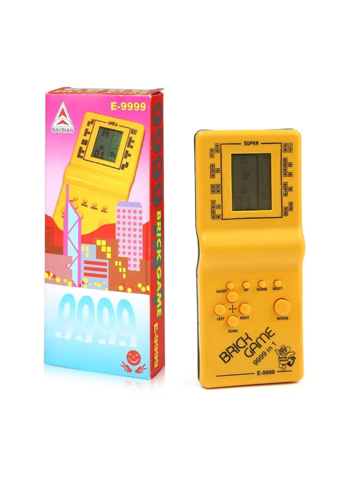 COFI 1453 Spielkonsole klassisches elektronisches Taschenspiel für rießen Spaß in Gelb günstig kaufen onesize