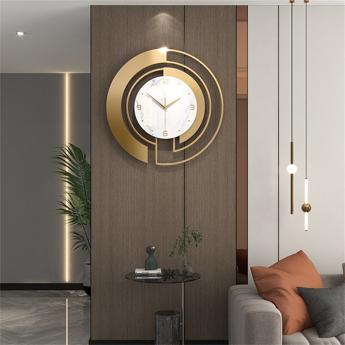 HOPPO~ Wanduhr 45cm moderne und stilvolle kreative Wanduhr, dekorative stille Wanduhr
