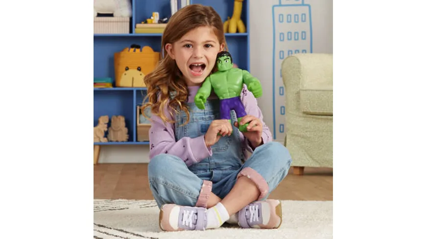 Hasbro - Marvel Spidey and His Amazing Friends supergroße Hulk Action-Figur
