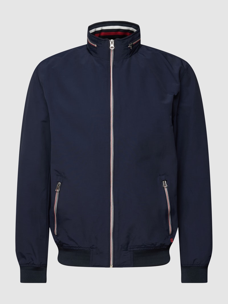 Jacke mit herausnehmbarer Kapuze in marineblau