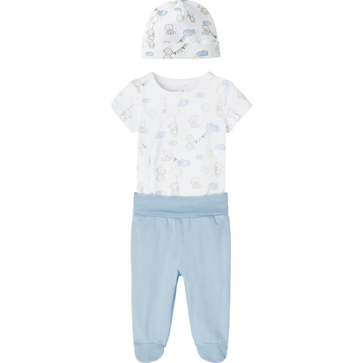 Baby Set Wickelbody + Leggings + Mütze PATTI, Organic Cotton