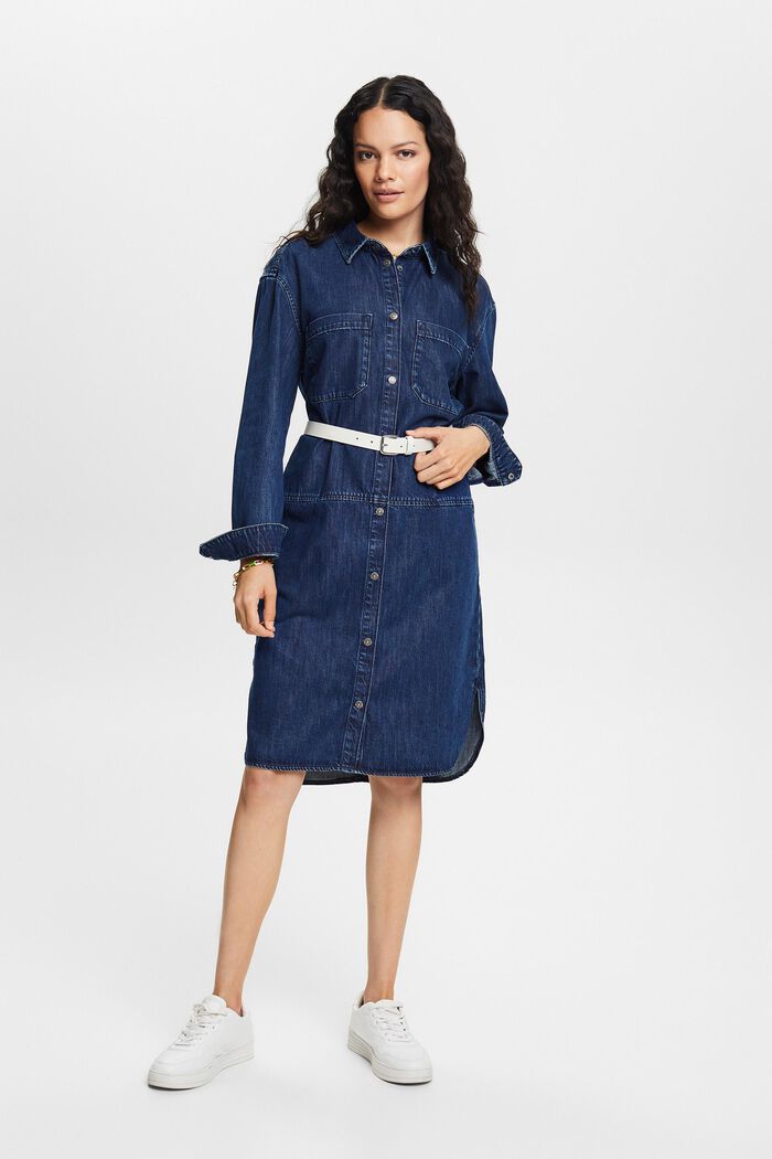 Jeanskleid in lockerer Passform