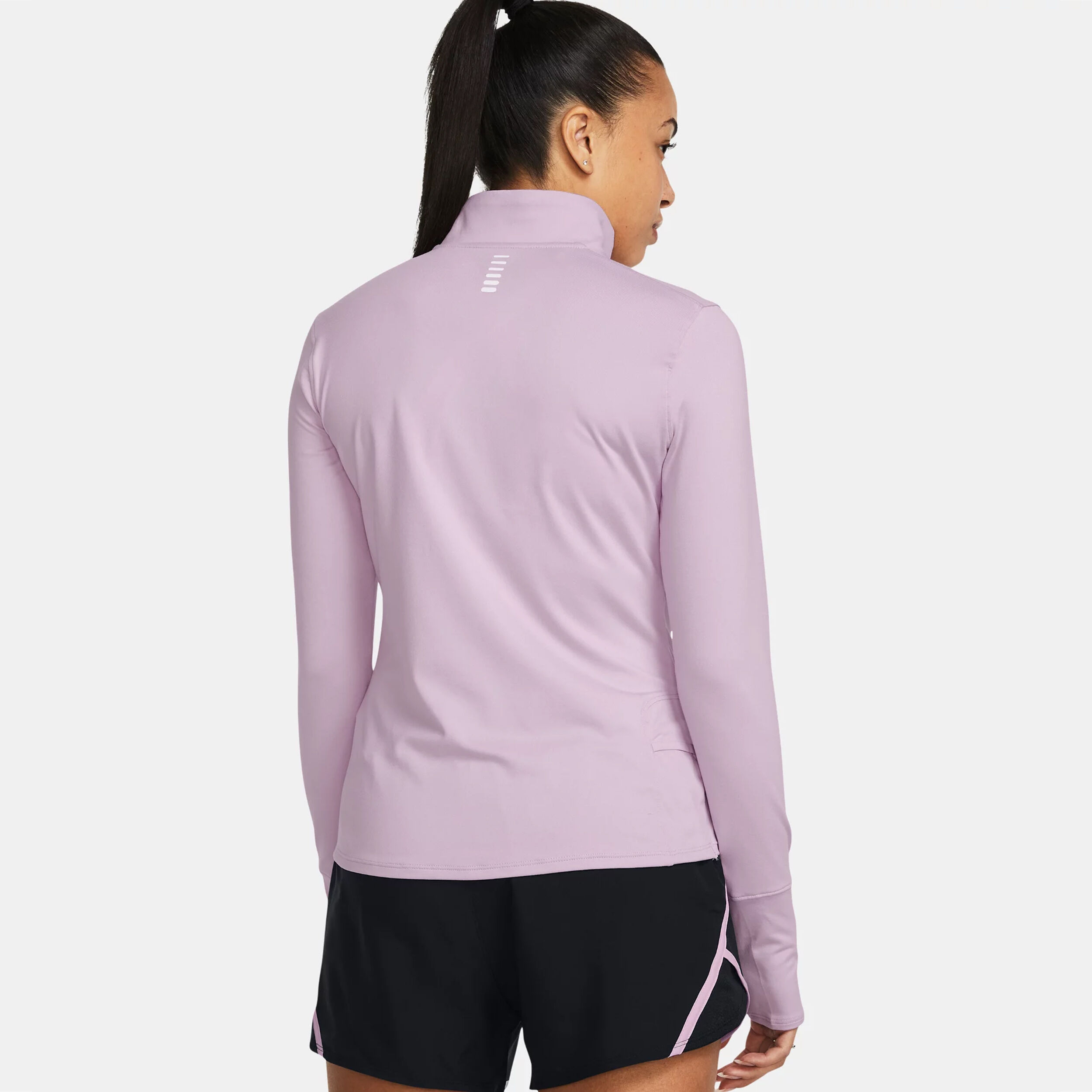 Qualifier Run 1/2 Zip Lauftop Damen - Lila