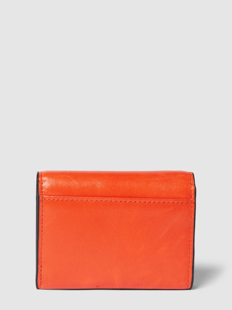 Portemonnaie mit Label-Details Modell 'AISSA' in hellrot