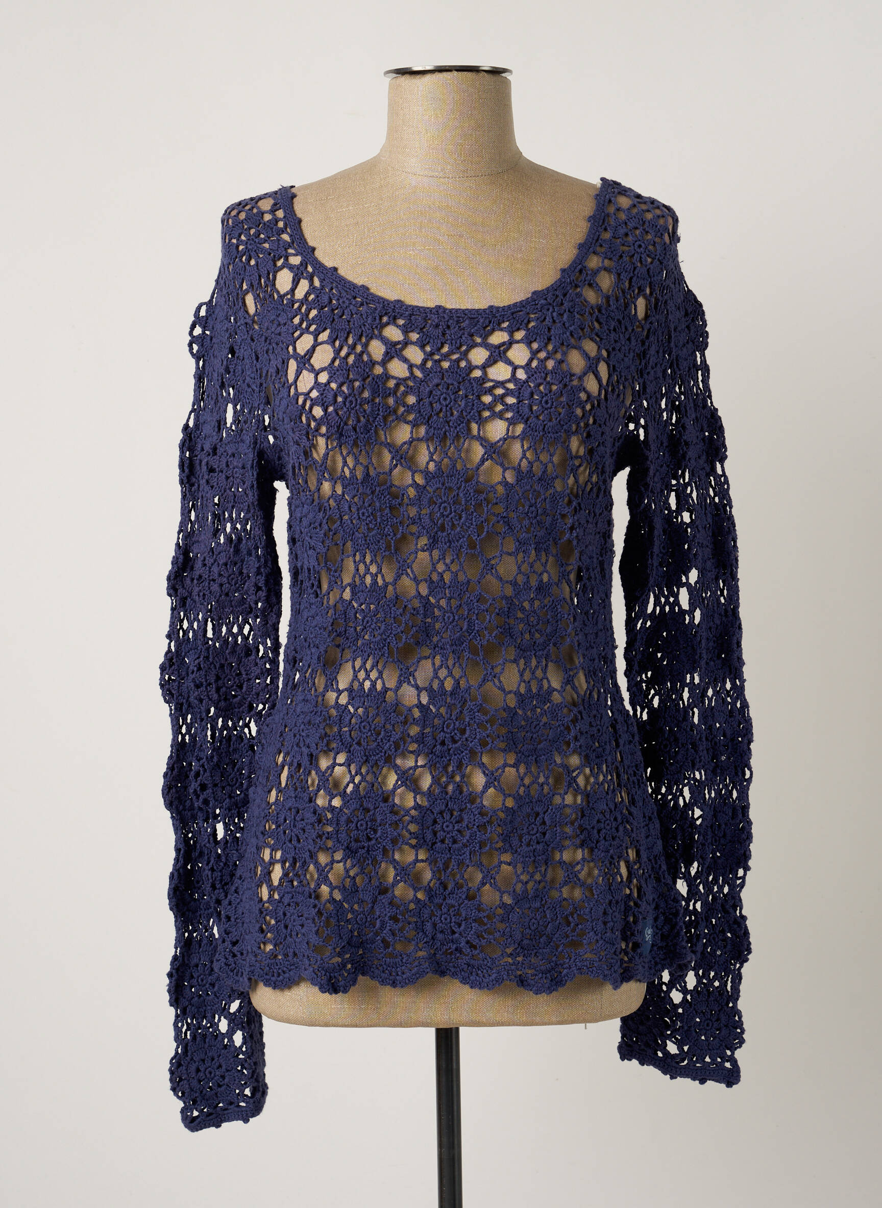 Goubi Tuniquemanchelongue Femme couleur bleu