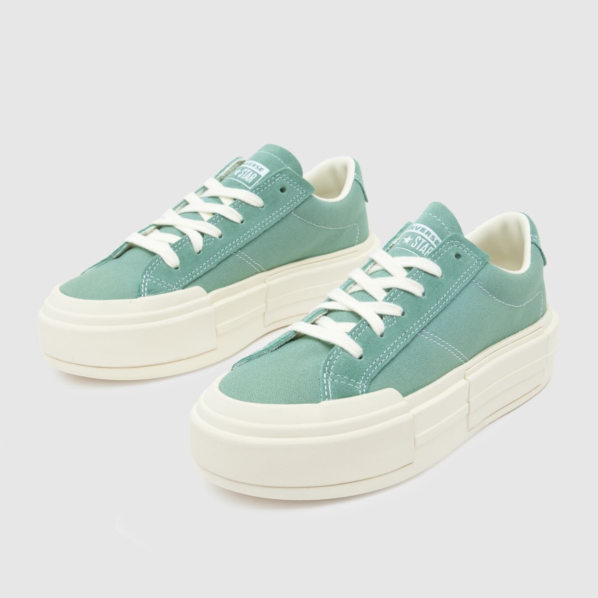 Converse – All Star Cruise – Gröna sneakers med lädermotiv