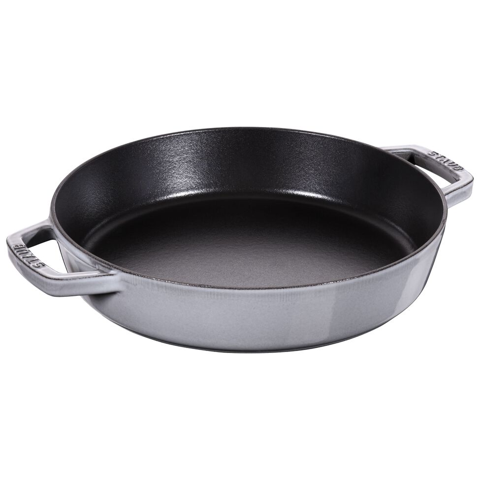 Bratpfanne 26 cm, Gusseisen, Graphit-Grau