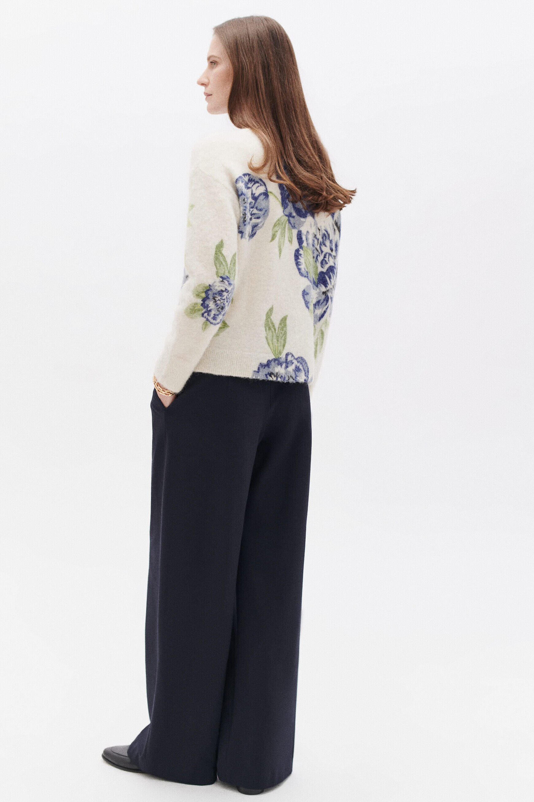 Pull manolia bleu ciel femme