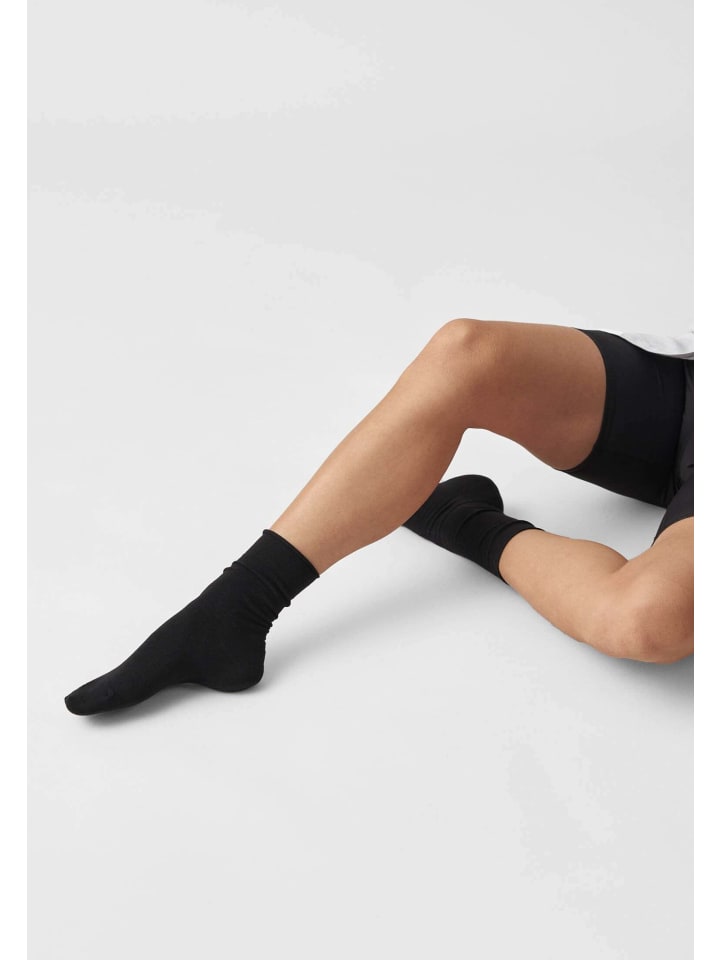 SNOCKS Klassische Damen Socken 4 Paar in Schwarz günstig kaufen