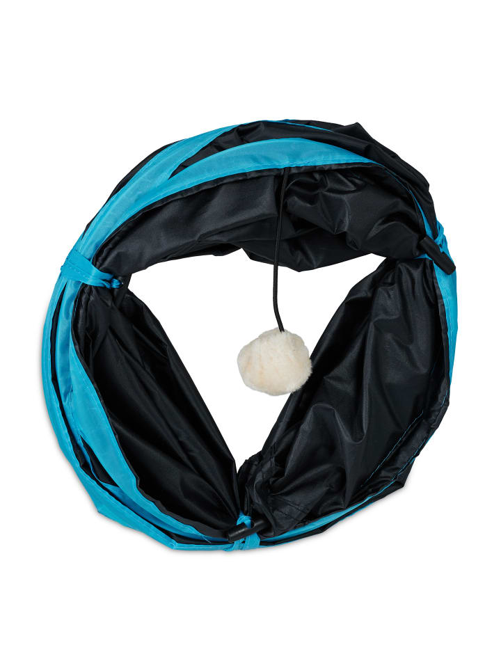 relaxdays Katzentunnel in Schwarz günstig kaufen onesize