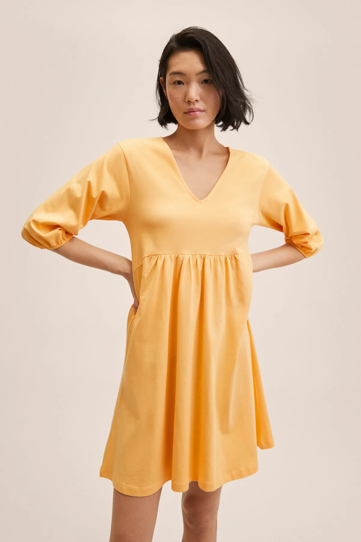 MANGO  27047878 Damen/Mädchen Pastellorange