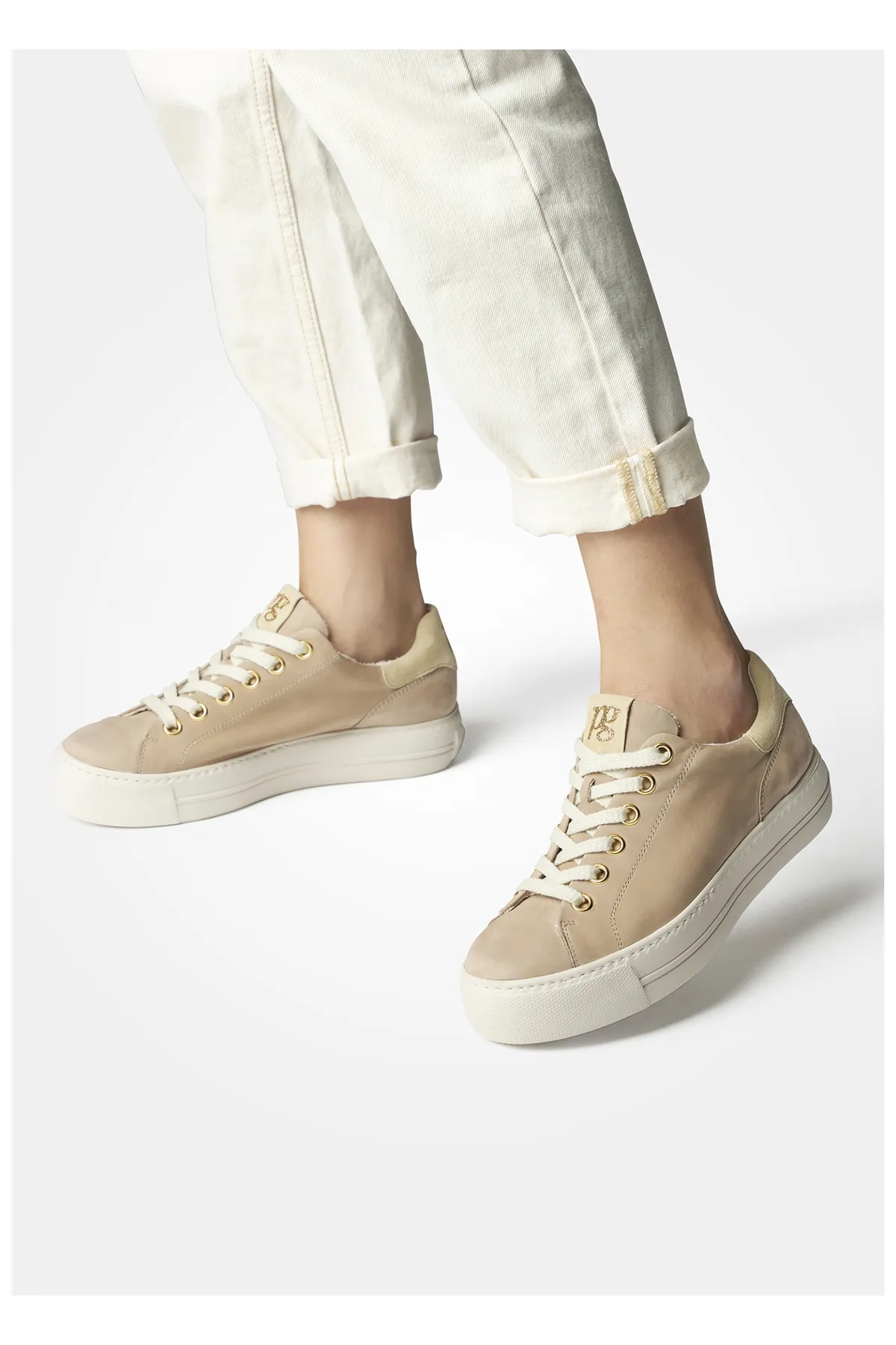 Paul Green  Sneaker - Beige - Flacher Absatz