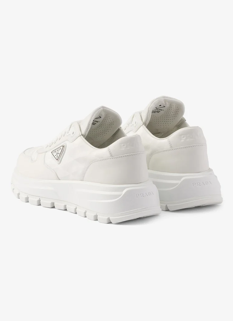 Tenisky Prada Prax 01 Re-Nylon s koženými detailmi