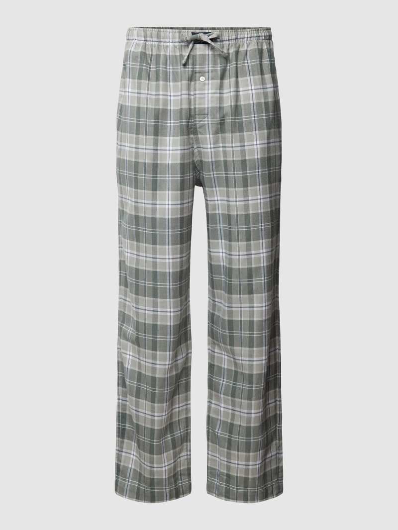 Pyjama-Hose mit Allover-Muster in mittelgrau