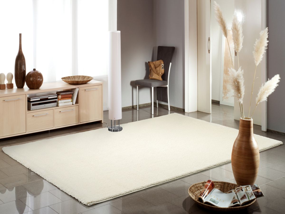 Webteppich Tres Belle Creme 65 x 130 cm