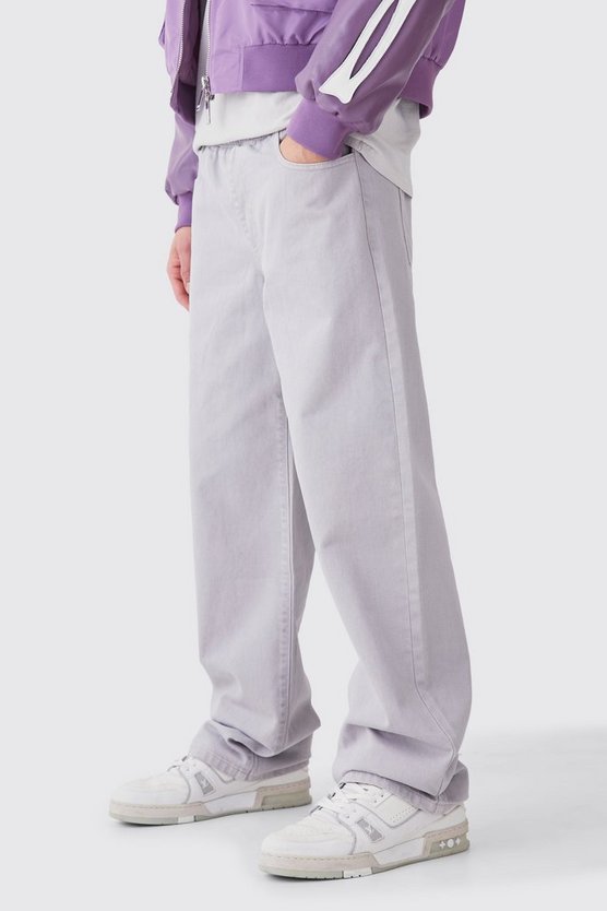 Lockere Jeans mit elastischem Bund