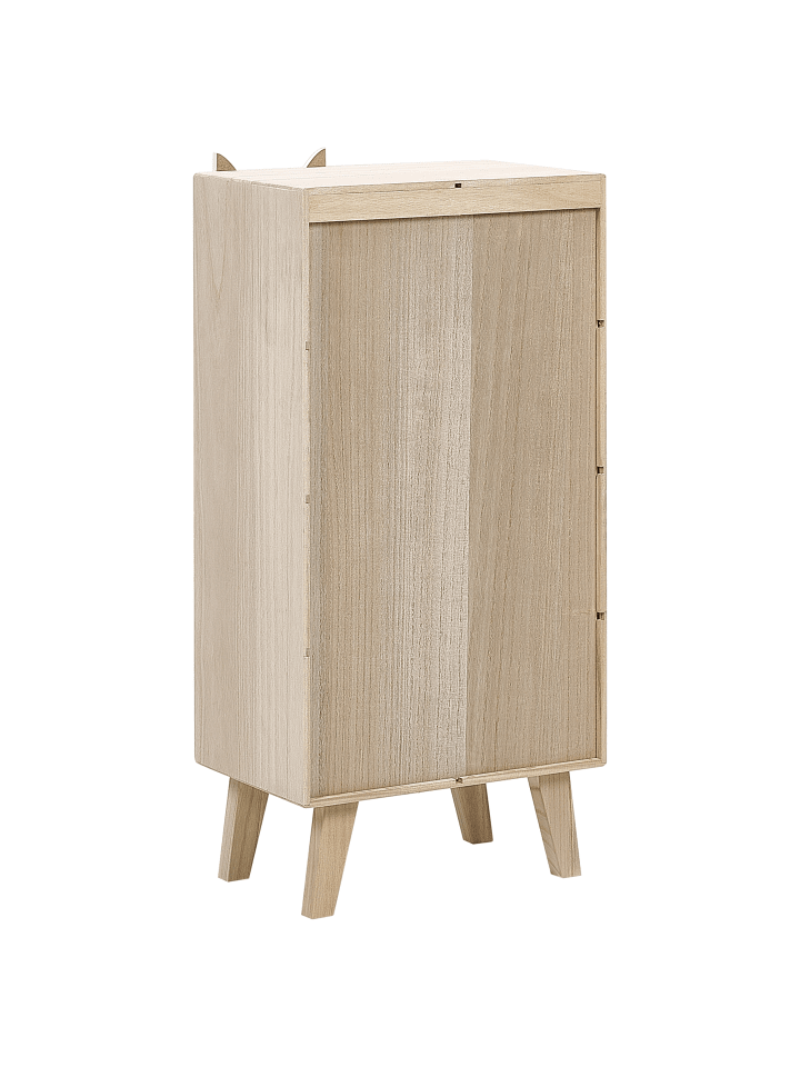 Beliani Bücherregal RUPERT in Heller Holzfarbton/Weiß - (W) 40 x (H) 79 x (L) 25 cm günstig kaufen onesize