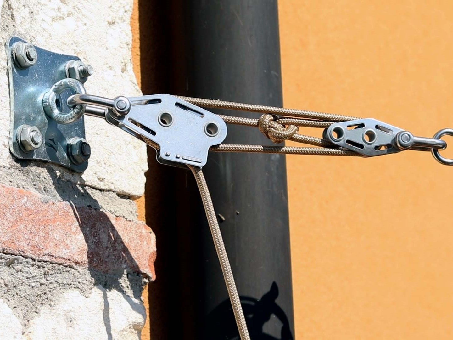 Maanta Wandbefestigung mit Flaschenzug Für Sonnensegel