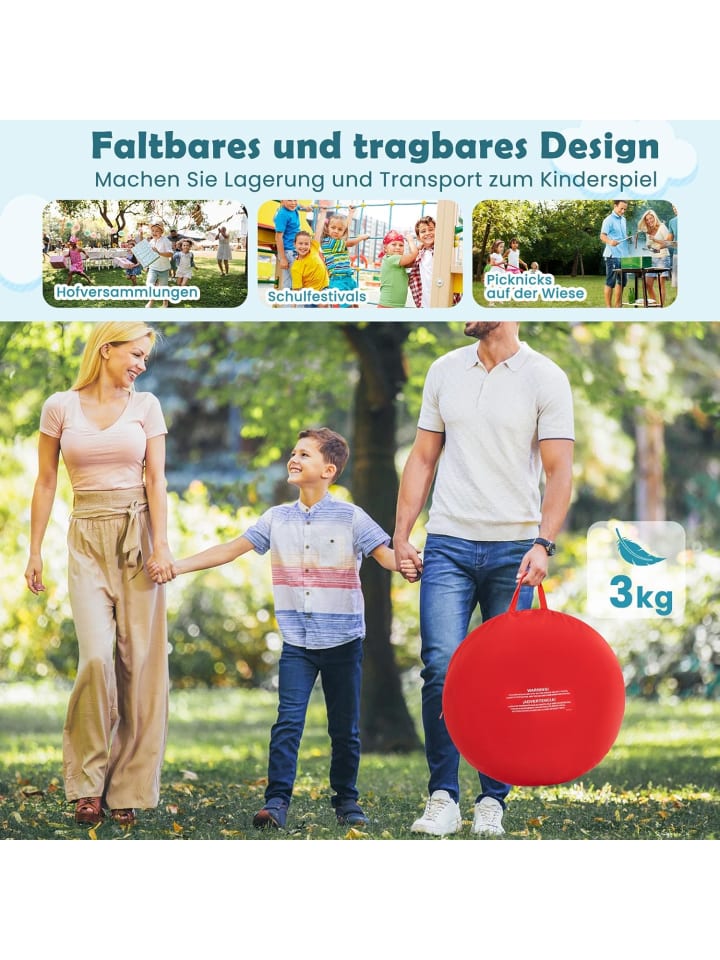 COSTWAY Dart Wurfspiel Set Kinder 145cm in Rot günstig kaufen onesize