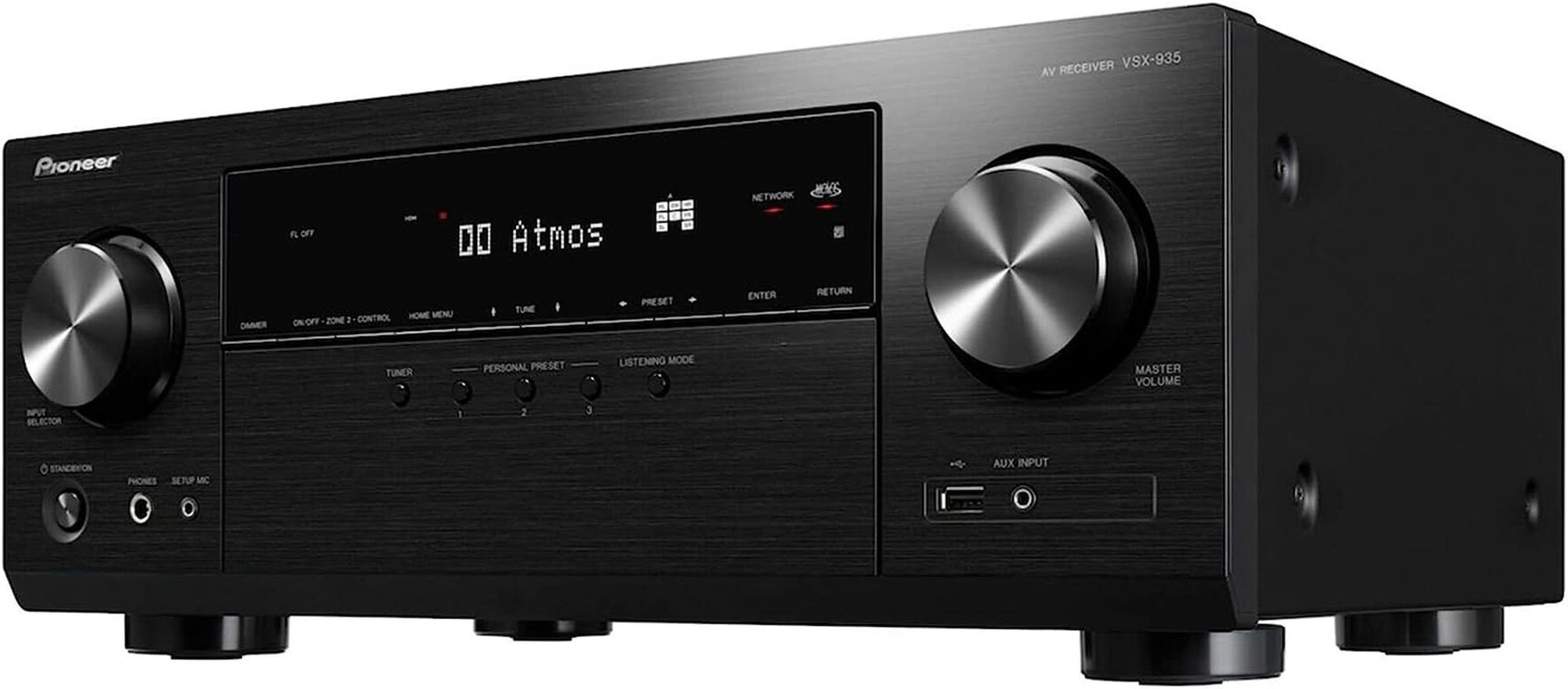 Pioneer VSX-935M2 7.2 AV Receiver 8K WiFi BT Atmos Sonos AirPlay schwarz AV-Receiver