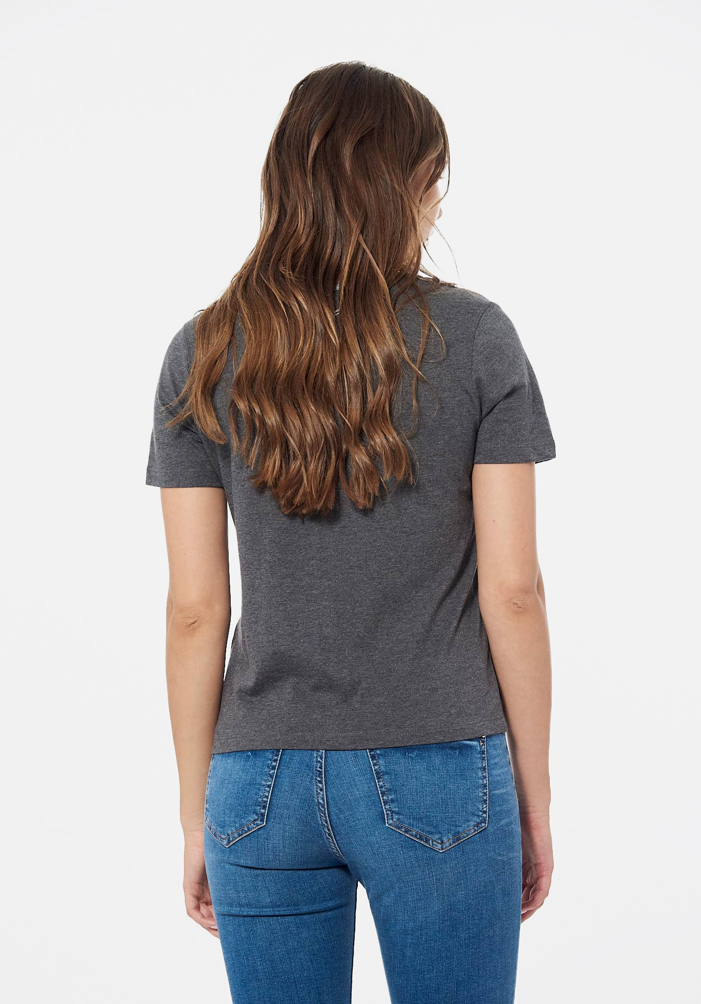 FINE   T-shirt gris Femme