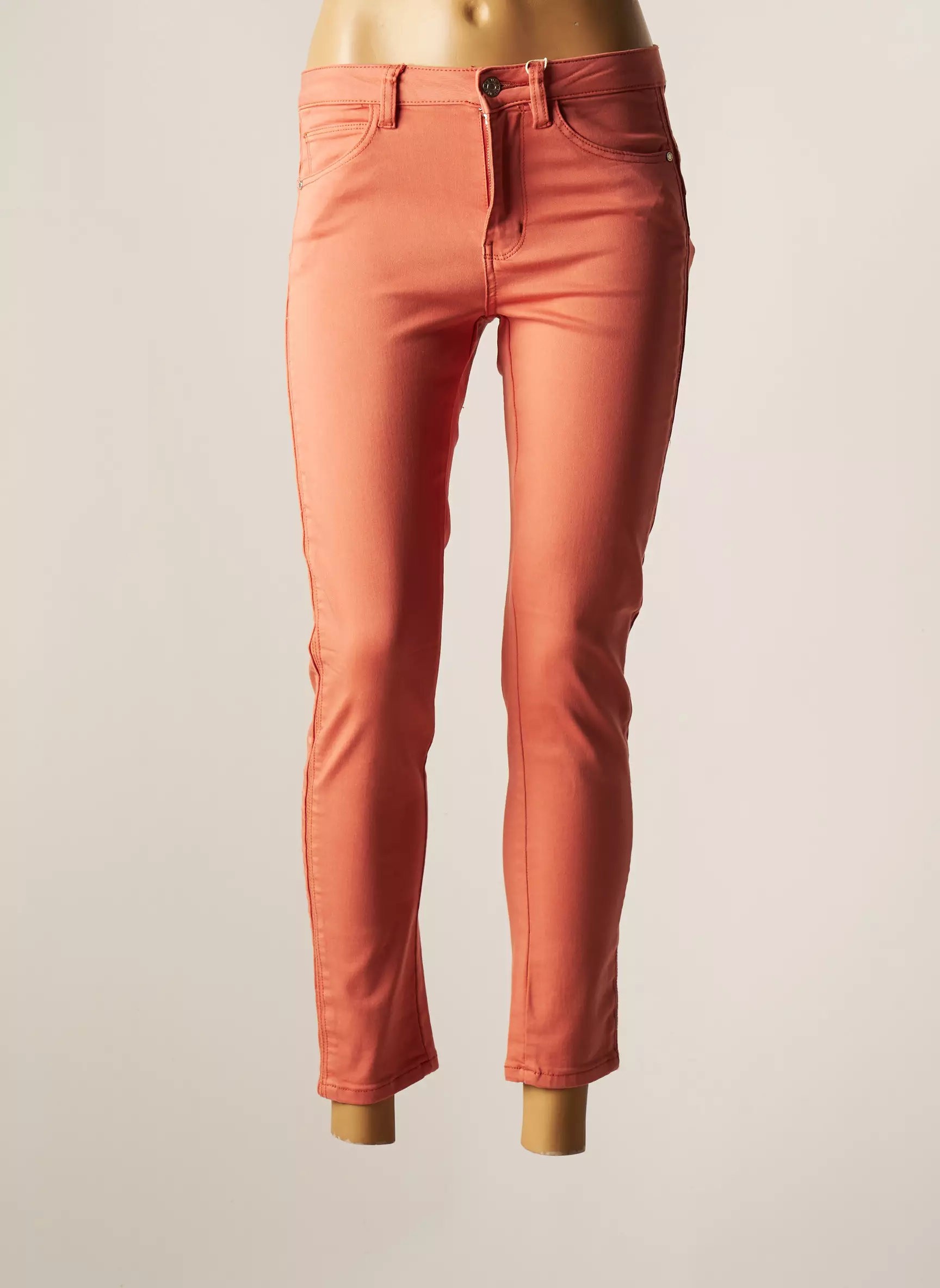 C Est Beau La Vie Pantalon7 8 Femme couleur orange