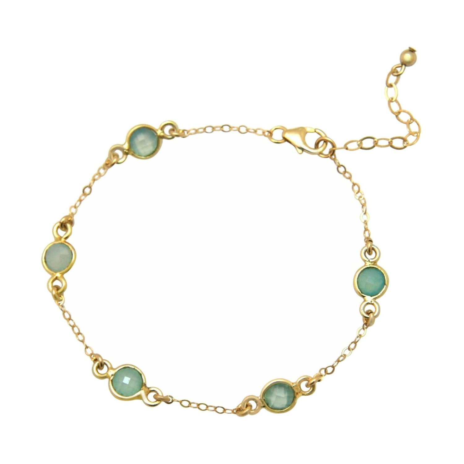 Armband 'Aqua Chalcedon'