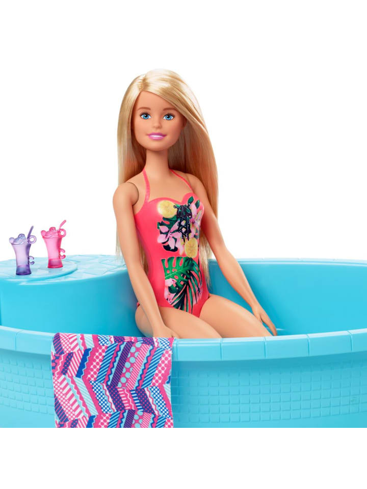 Barbie Pool mit Rutsche & Puppe | Barbie | Mattel | Spiel-Set & Accessoires günstig kaufen onesize